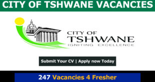 City of Tshwane Vacancies