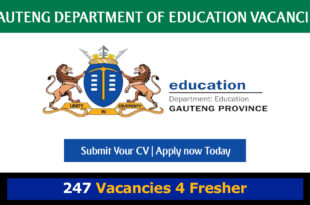 Gauteng Department of Education Vacancies