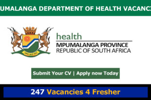 Mpumalanga Department of Health Vacancies