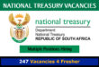 National Treasury Vacancies