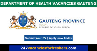 Department of Health Vacancies Gauteng