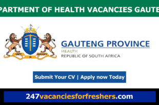 Department of Health Vacancies Gauteng